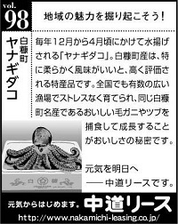 北海道　地域の魅力 ９８　ヤナギダコ